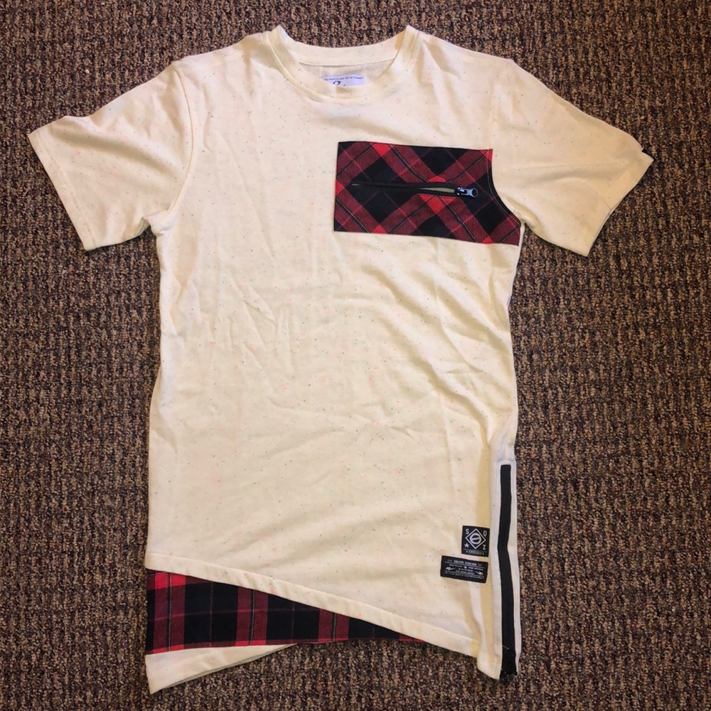 Square zero fitted T-shirt M